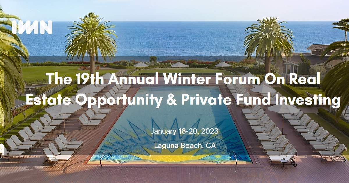 The 19th Annual Winter Forum On Real Estate Opportunity