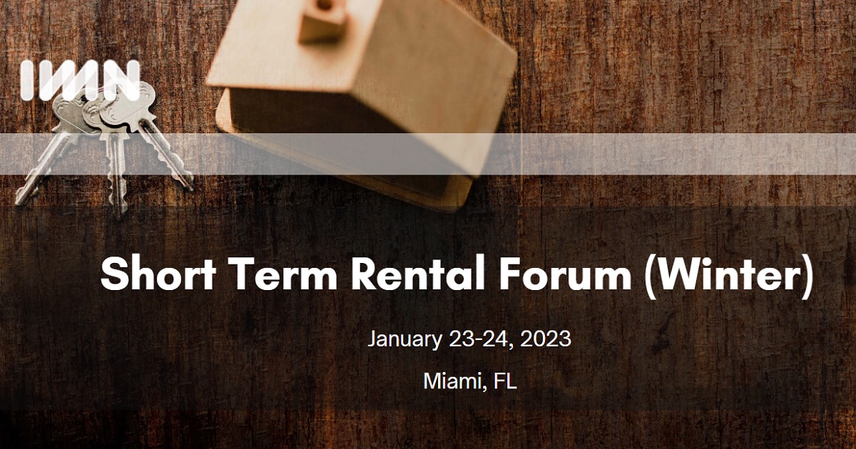 Short Term Rental Forum (Winter)